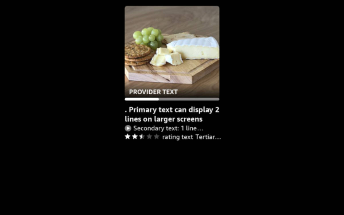 Alexa Examples List AlexaImageListItem example