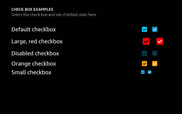 AlexaCheckbox example